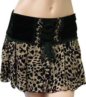 Small Leopard Velvet Skirt