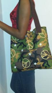 Camo-Peace Tote Bag