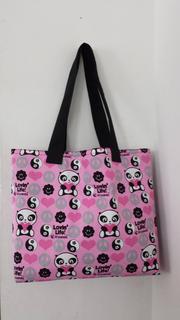 Large Pink Lovin' Life Little Panda Tote