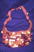 Copper/Chocolate Sequin Handbag