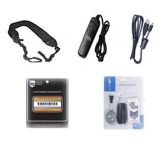 Accessory Kit, Remote + Warranty + Strap + USB Cable for Canon SLR 60D 70D
