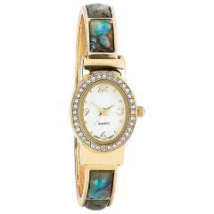 LADIES WATCH W/ GOLD JEWEL BAND 