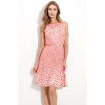 Trina Turk Watermelon Millicent Dress w/ Belt. Size 6.