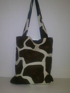 Cow Print Cotton Tote Bag