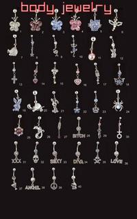 Body Jewelry Assorted Pack. 40 pieces.