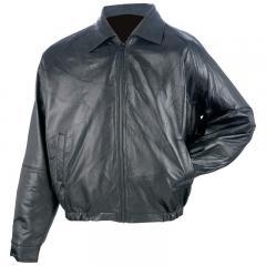 Genuine Leather Bomber Jacket - 2X